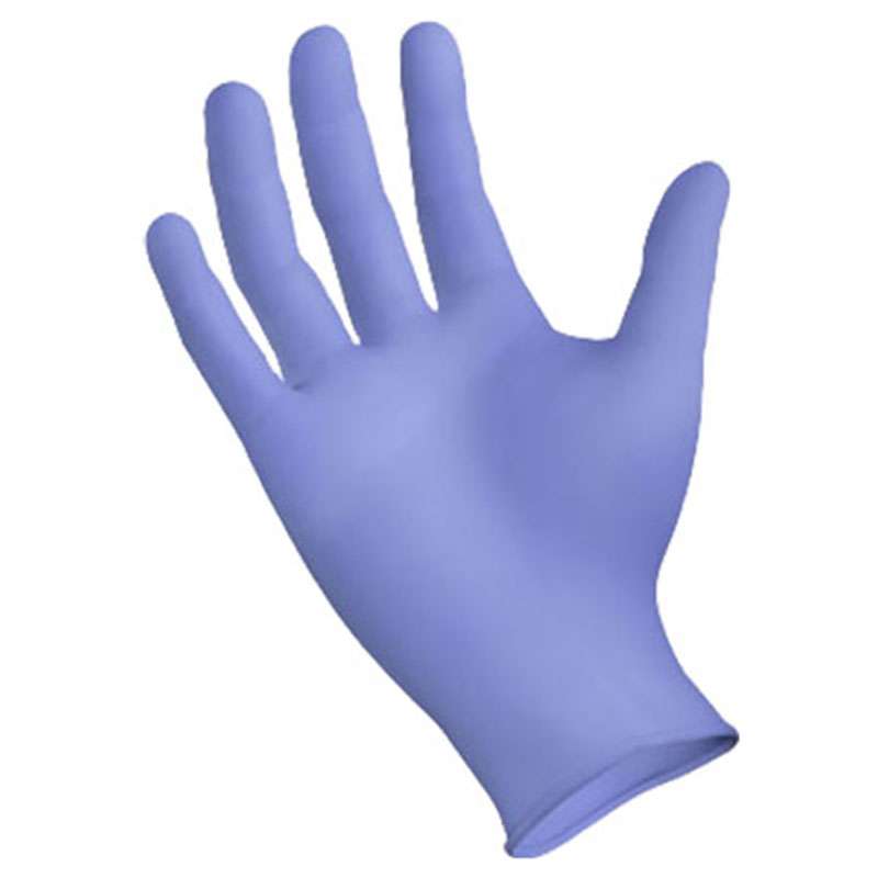 Ultra Nitrile Powder-Free Exam Gloves, Fingertip Textured, Violet Blue, 2.8 Mil, Small, 250/Box, 10 Boxes/Case